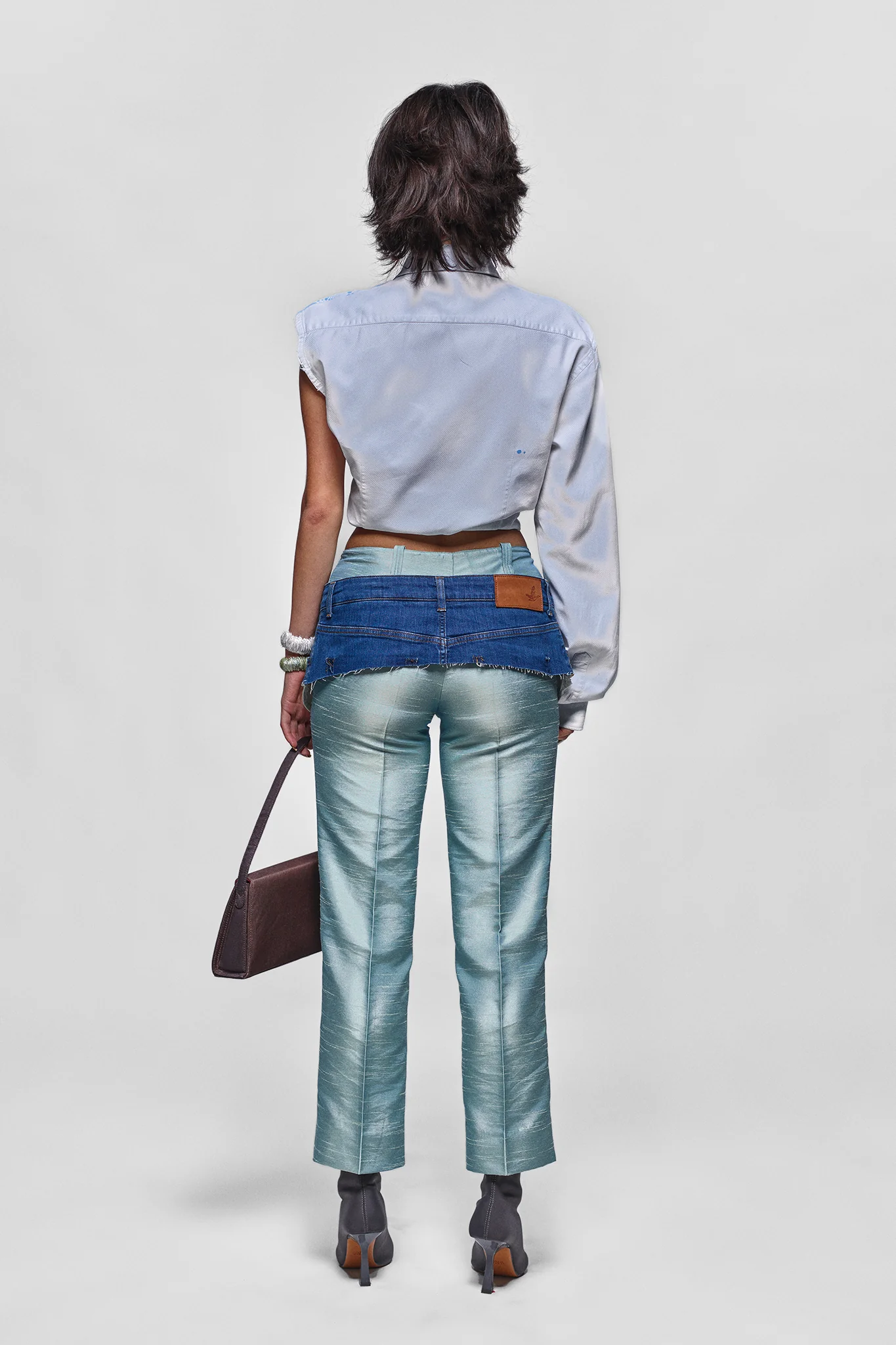 LACE STENCIL ASYMETRICAL SHIRT - Image 3