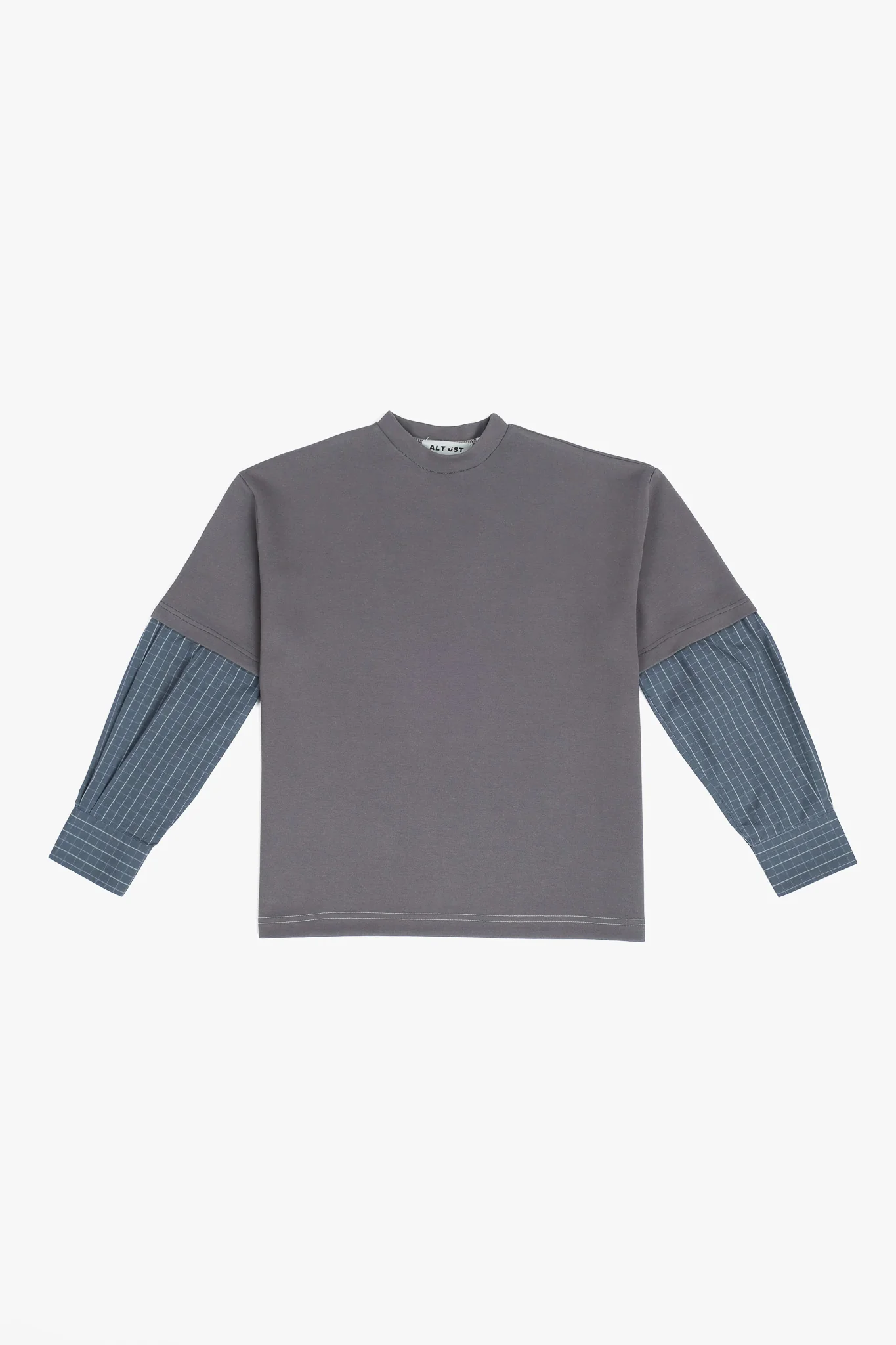 SHIRT SLEEVED T-SHIRT – ONE OF ONE IN "GRAY-MIDNIGHT" - S