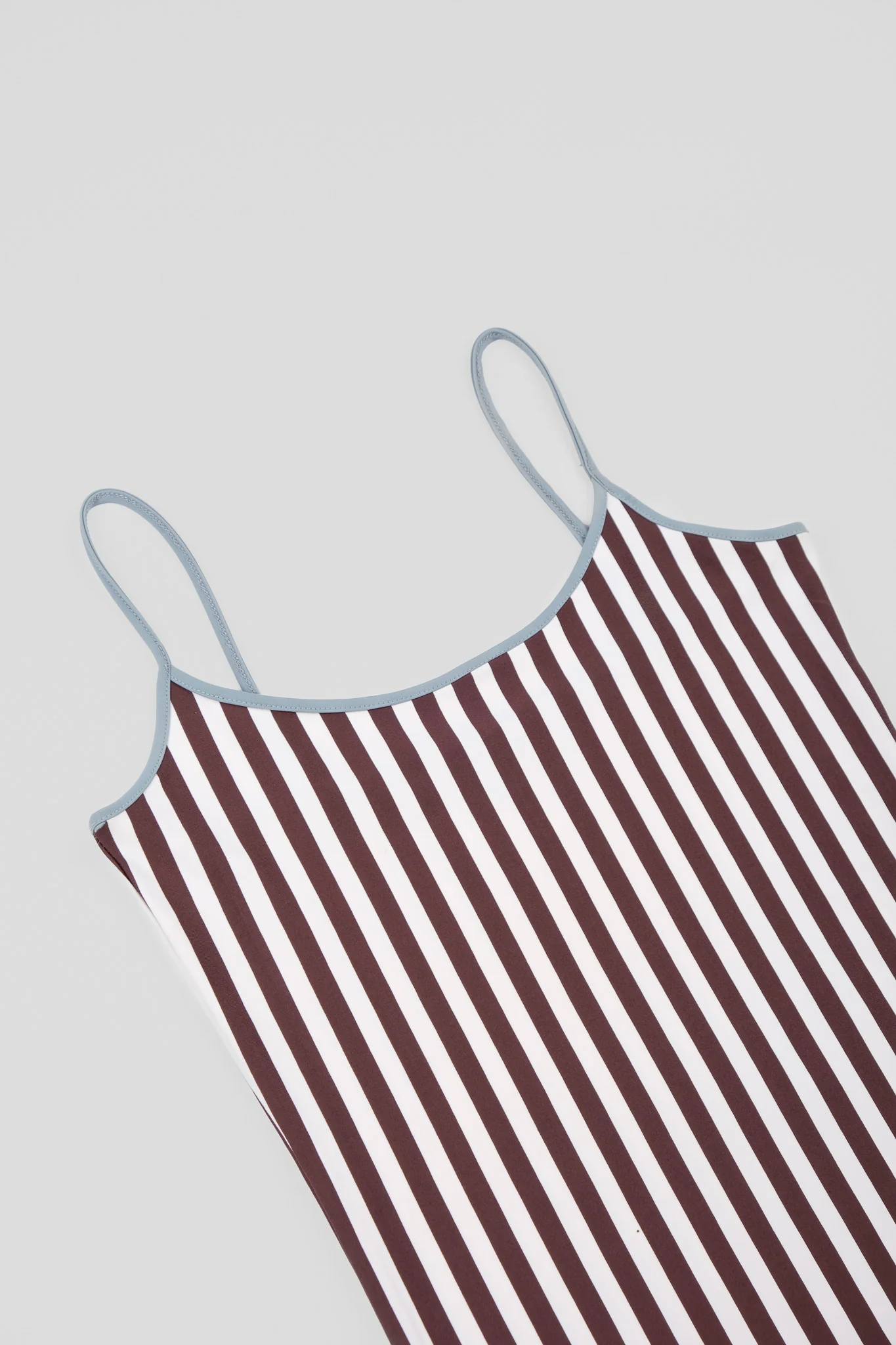 STRAPPED TOP- BROWN - WHITE - Image 4